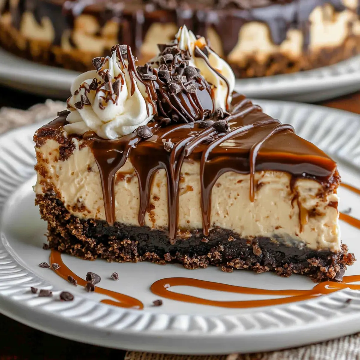 Caramel Brownie Cheesecake