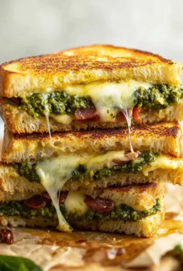 Pesto Grilled Cheese Sandwich