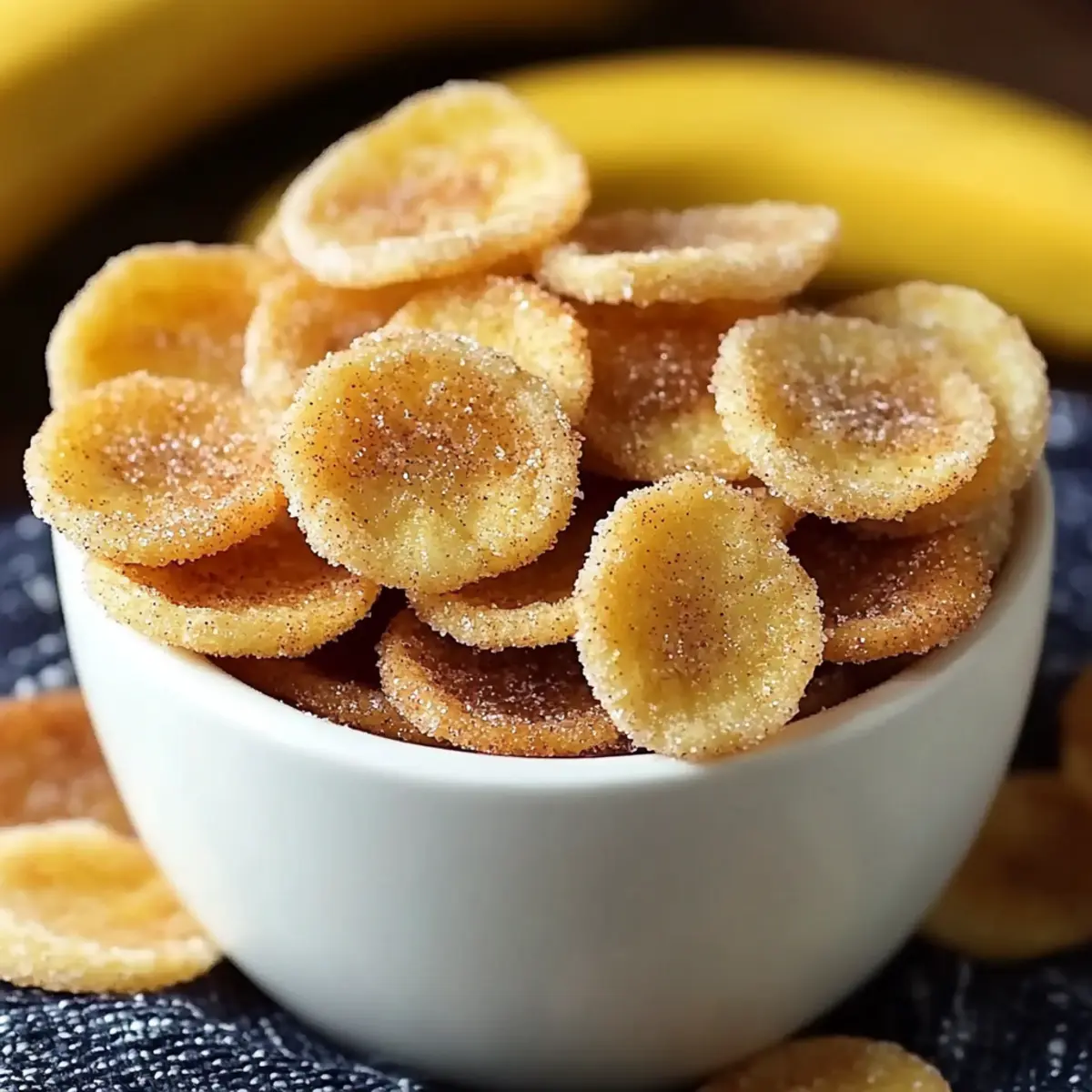 Crispy Cinnamon Sugar Banana Chips