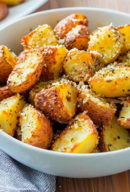 Air Fryer Garlic Parmesan Potatoes