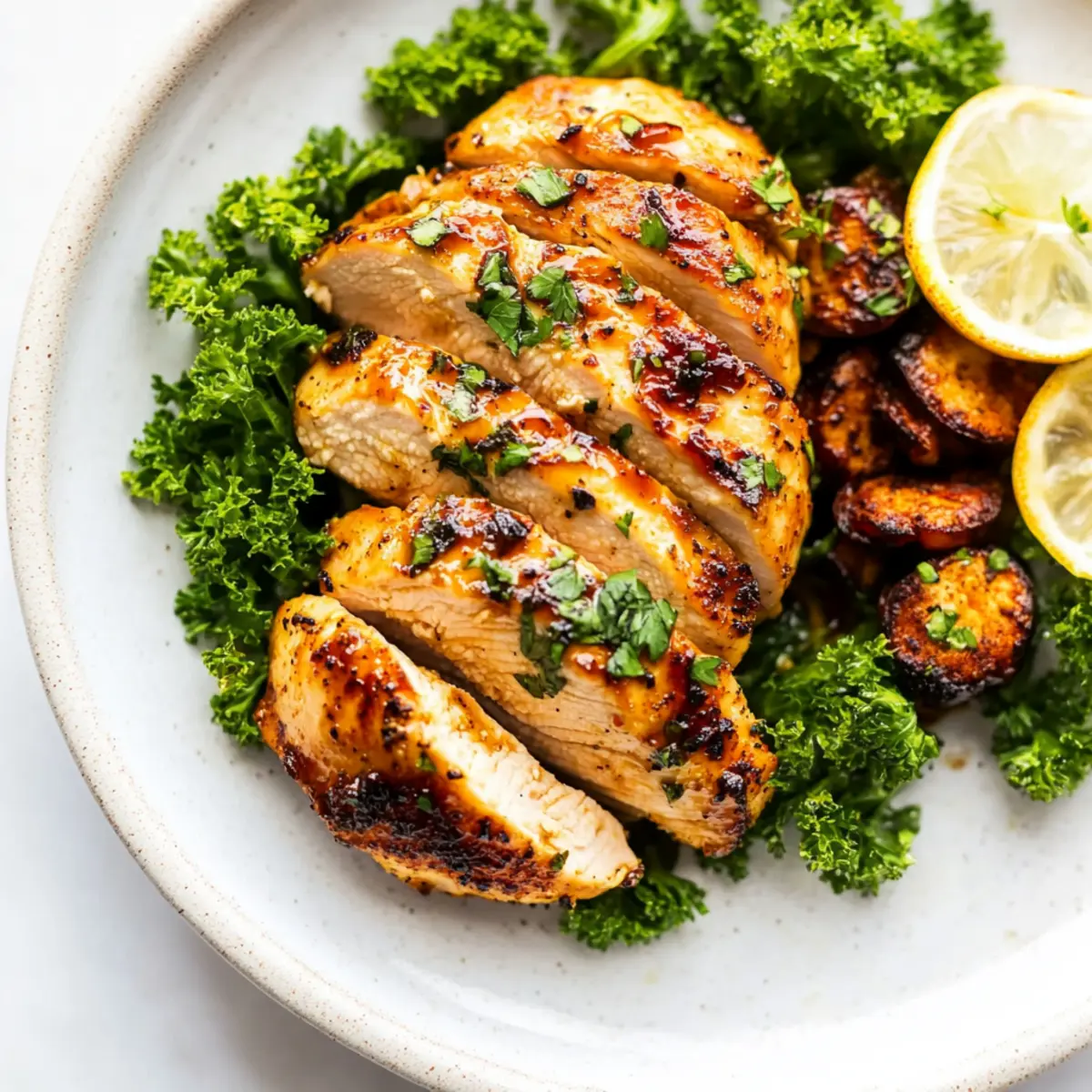 Maple Glazed Air Fryer Chicken Breast