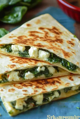 Spinach & Feta Quesadillas