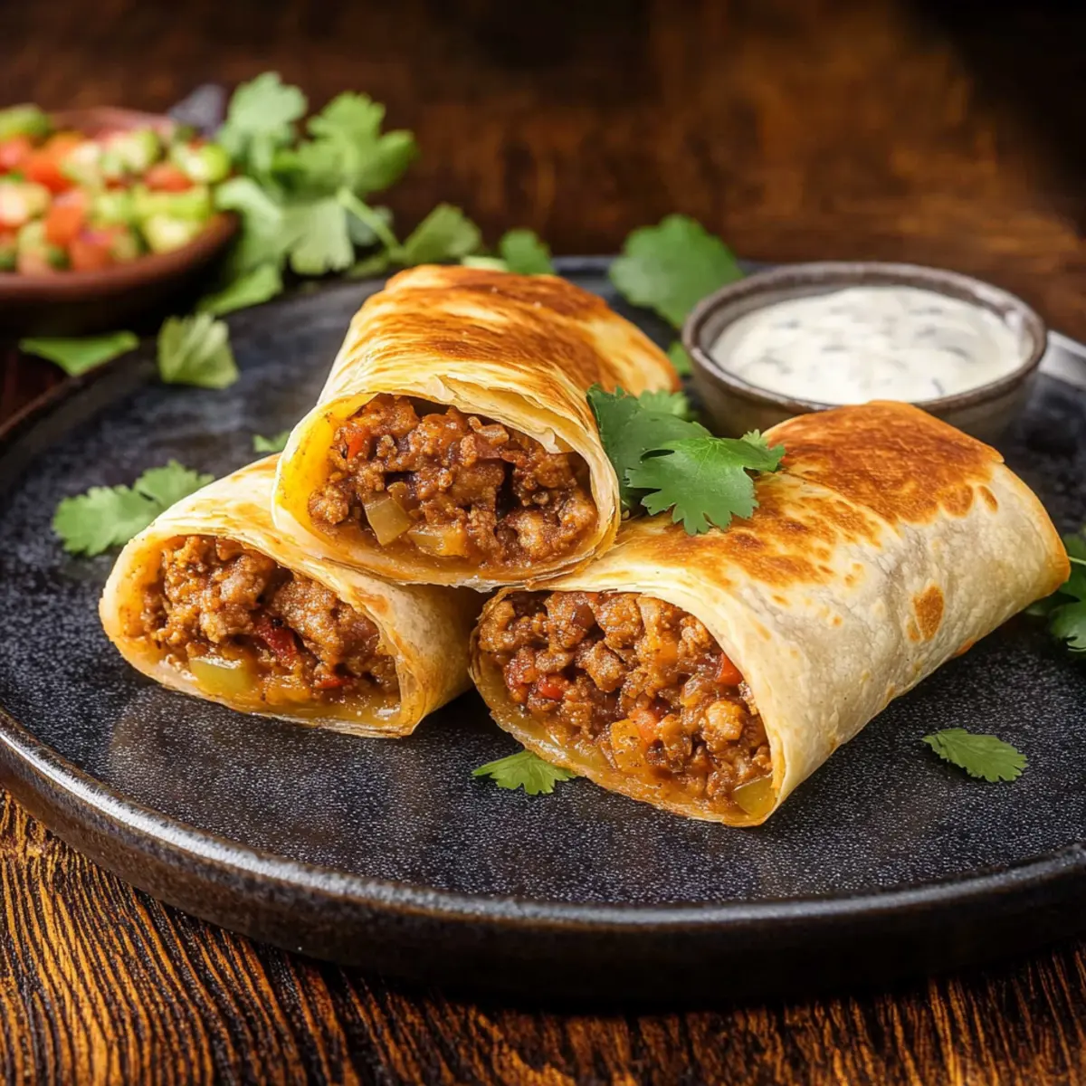 Air Fryer Chimichangas
