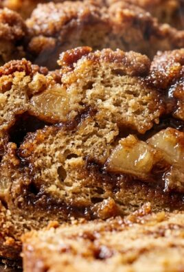 Moist Cinnamon Swirl Apple Bread with Brown Sugar Crust