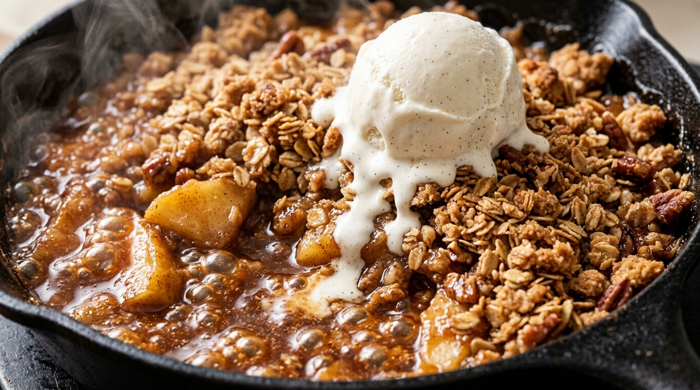 Easy Homemade Apple Crisp (Warm Cinnamon Oat Streusel)