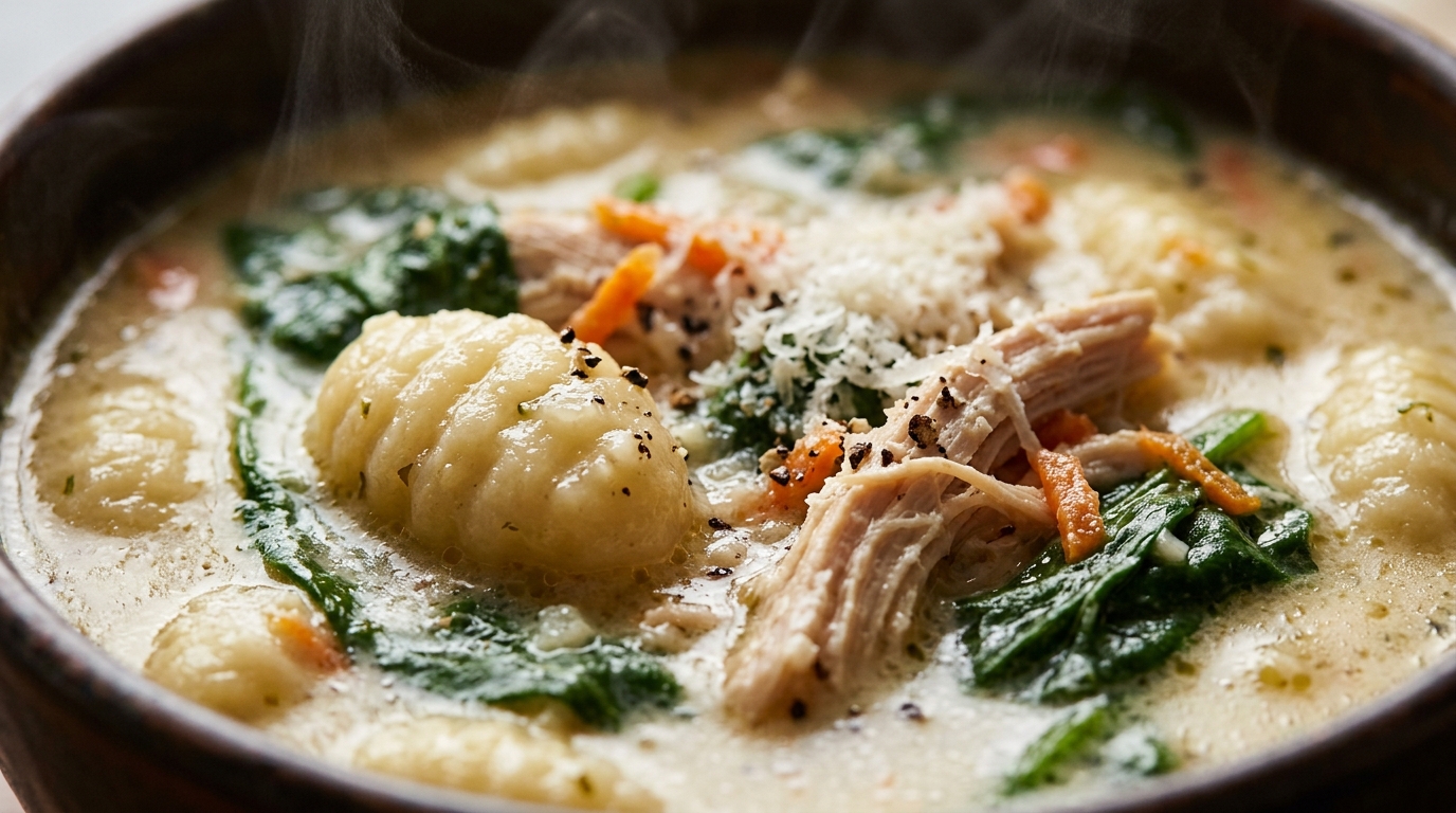 Ultra-Creamy Slow-Cooker Chicken Gnocchi Soup (Olive Garden Copycat)