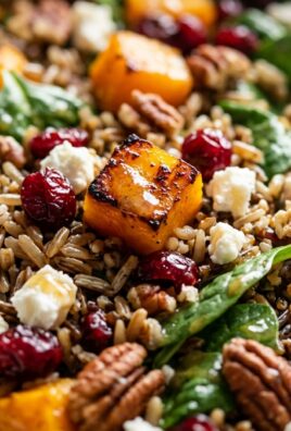 Roasted Butternut Squash & Wild Rice Autumn Salad